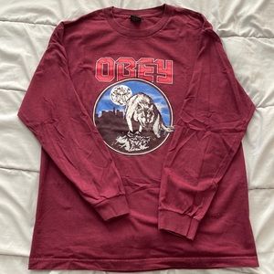Obey Long Sleeve Graphic Tee